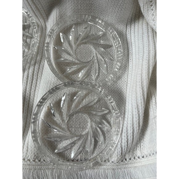 Vintage set of 6 Crystal Coasters - Picture 7 of 8